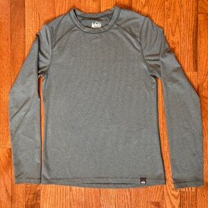 REI Stripped Blue Base Layer Kids XL